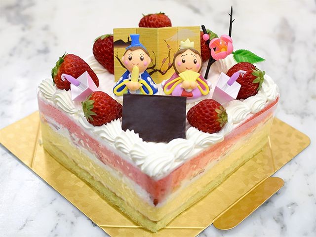 ひな祭りスペシャルケーキ