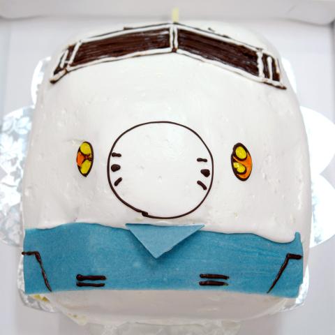 新幹線の立体ケーキ