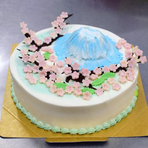 富士山と桜